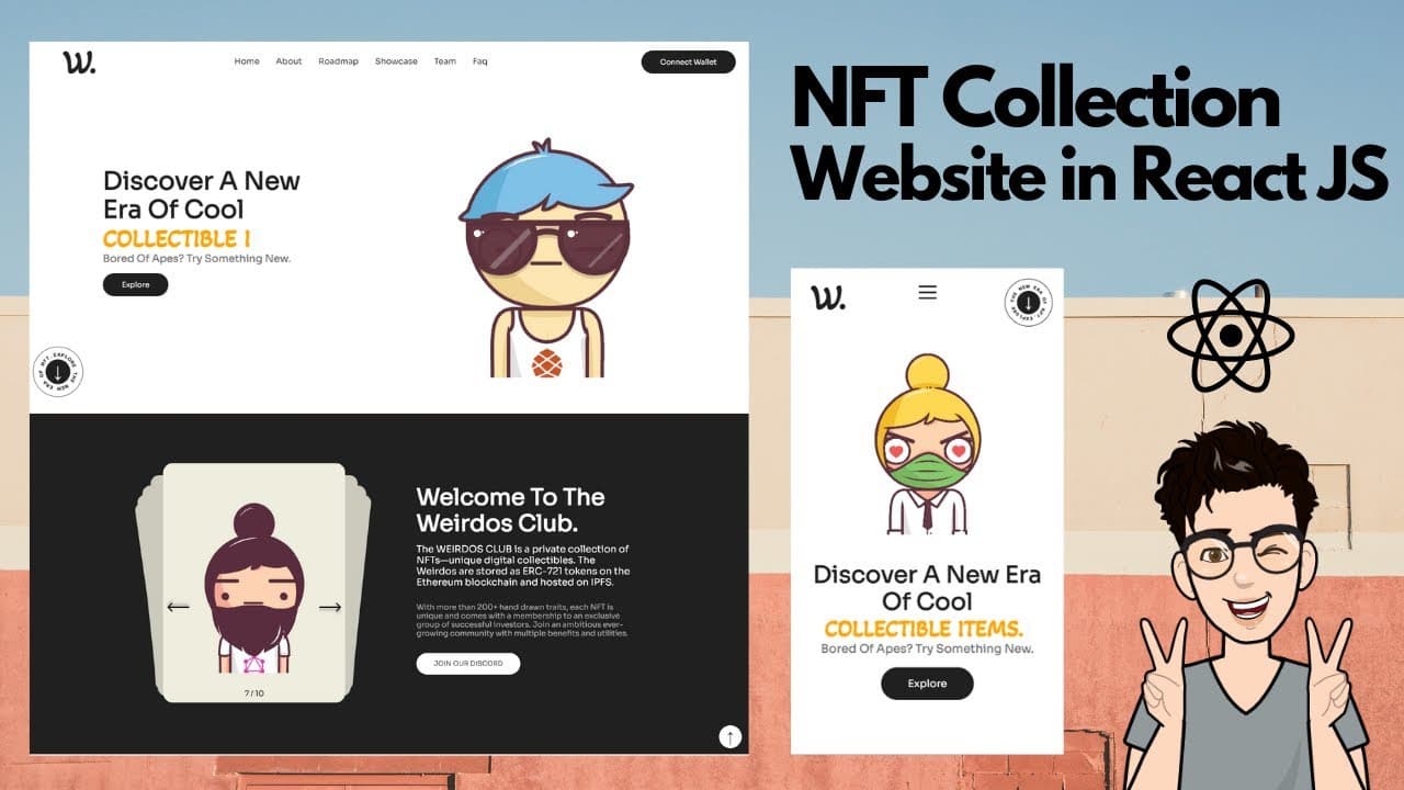  NFT collection Website with react js